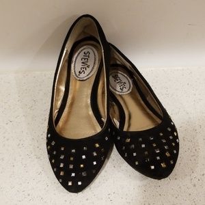 Girls black shoes, size 1